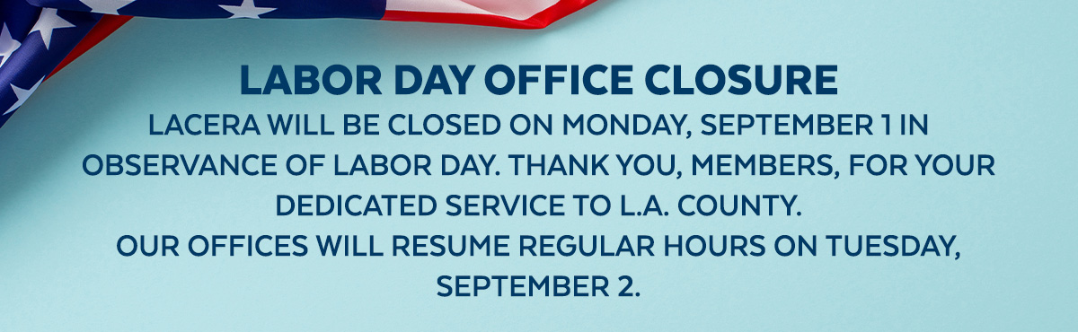 Labor Day Office Closure Monday September 1st.