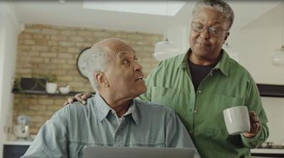 Couple talking about My LACERA.