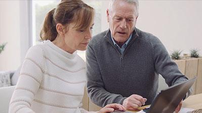 Couple reviewing My LACERA.