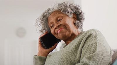 Member on the phone.