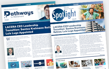 Brochures of Pathways and Spotlight newsletters.