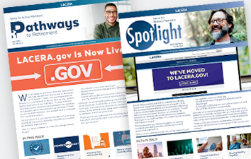 Brochures of Pathways and Spotlight newsletters.